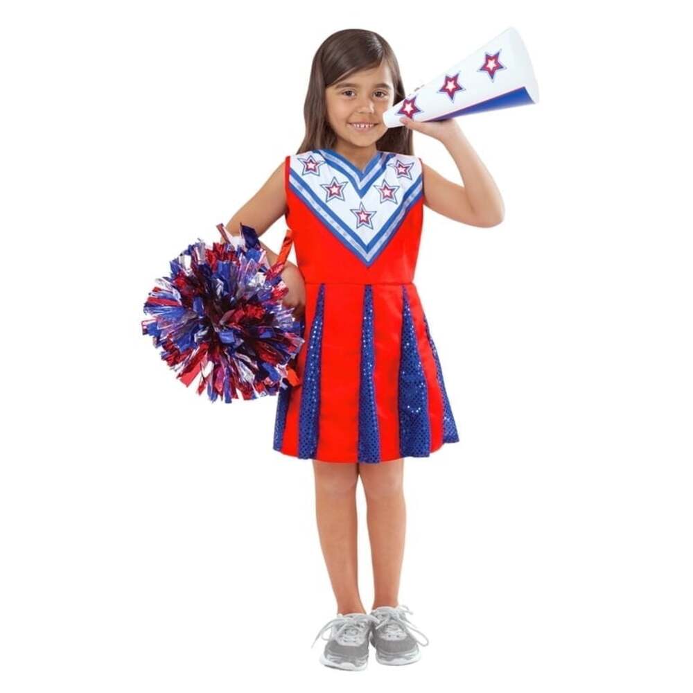 NWT Melissa & Doug Cheerleader 5pc Halloween Cosplay Costume